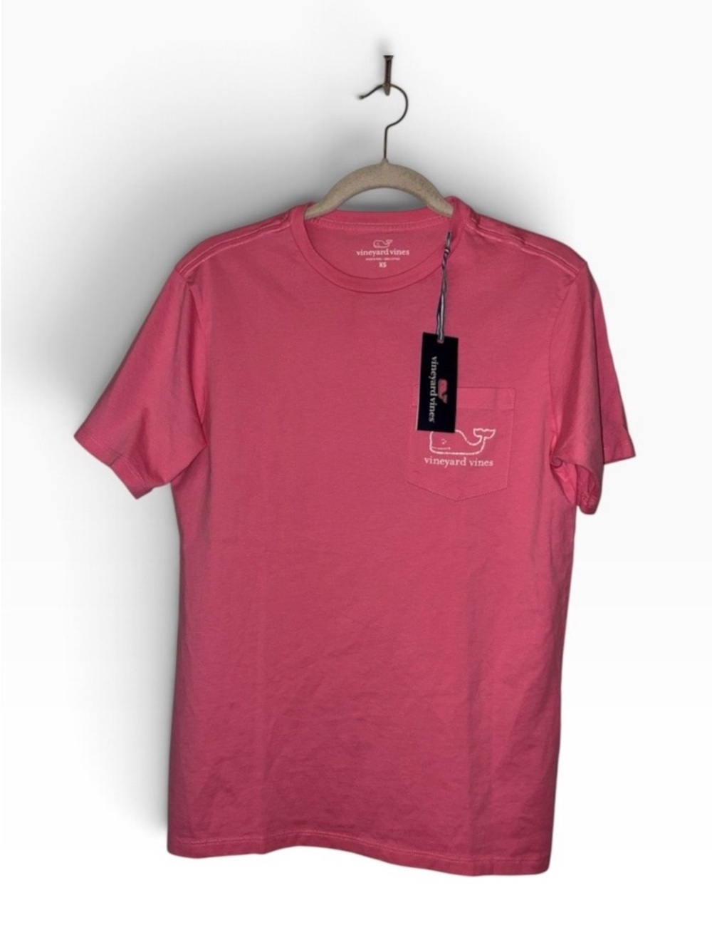 NWT Vineyard Vines Women’s Pink Pocket T-Shirt Sz XS